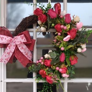 Valentines Grapevine Wreath